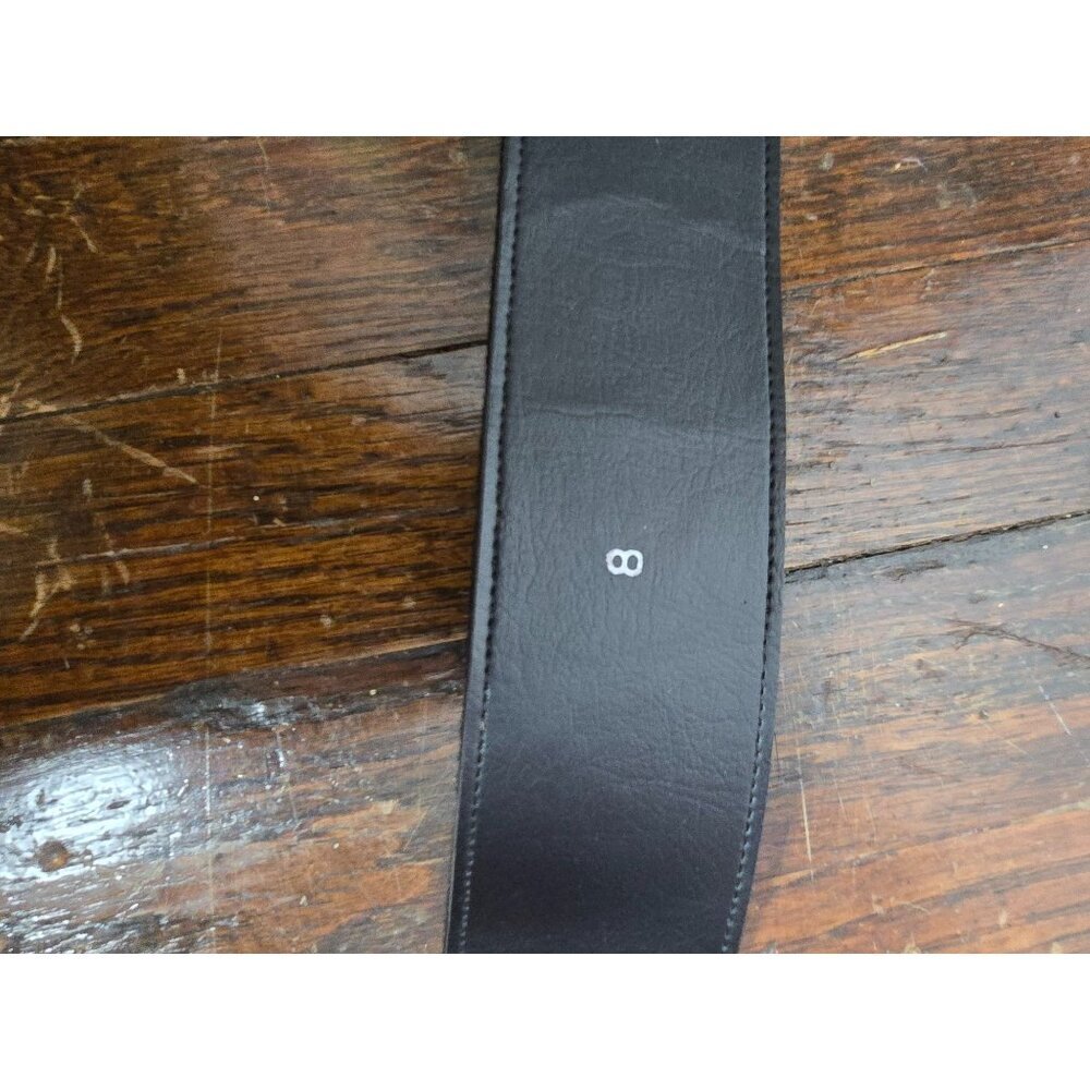 Vintage Black Chunky Bronze Belt - Picture 7 of 14